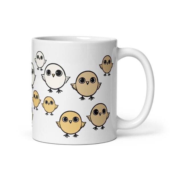 Funny Mug - Chirpy Sparrow. Perfect gift for birthdays. Adorable design.