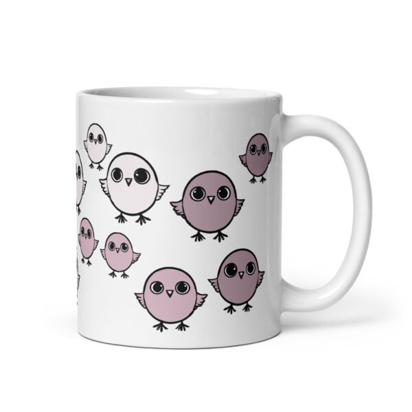 Funny Mug - Chirpy Sparrow. Perfect gift for birthdays. Adorable design.