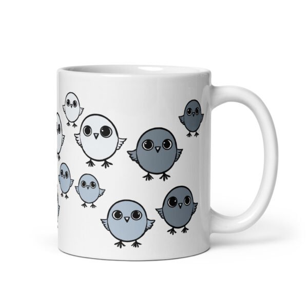 Funny Mug - Chirpy Sparrow. Perfect gift for birthdays. Adorable design.