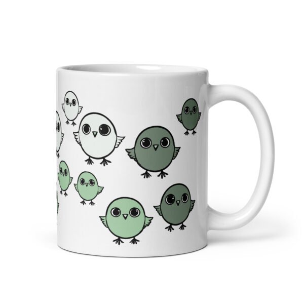 Funny Mug - Chirpy Sparrow. Perfect gift for birthdays. Adorable design.