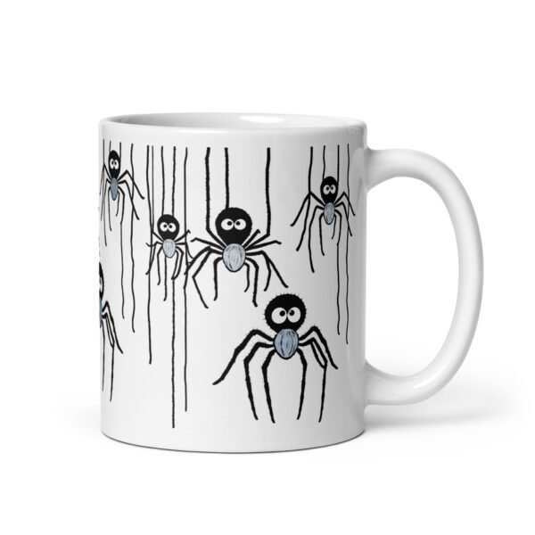 Funny And Lovely Mug - Friendly Spider (Blue) - Image 2