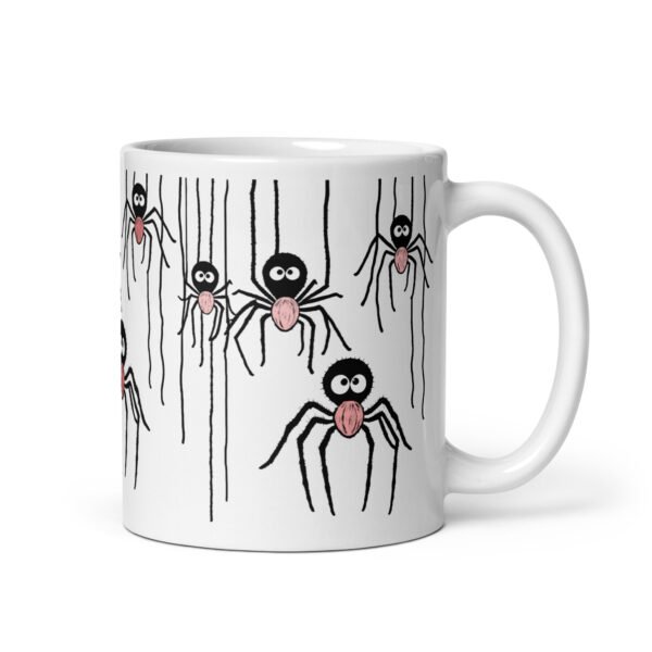 Funny And Lovely Mug - Friendly Spider (Red) - Image 2