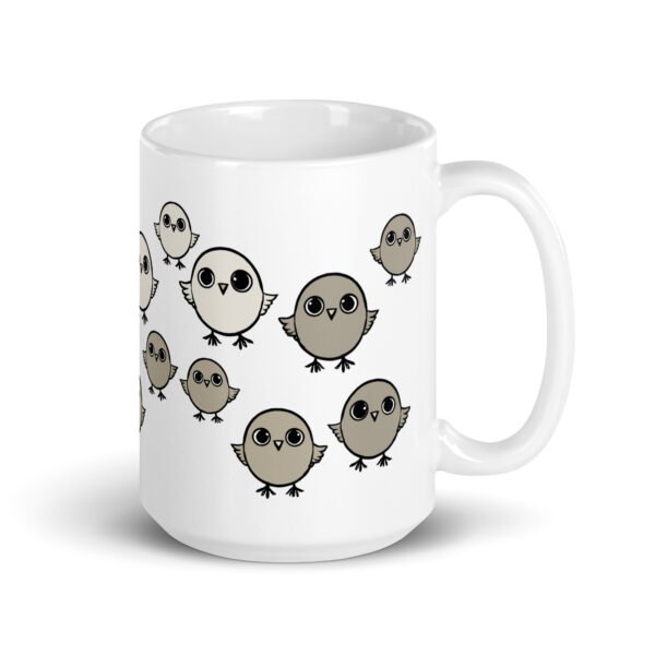 Funny Mug - Chirpy Sparrow. Perfect gift for birthdays. Adorable design.