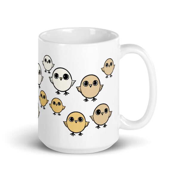 Funny Mug - Chirpy Sparrow. Perfect gift for birthdays. Adorable design.
