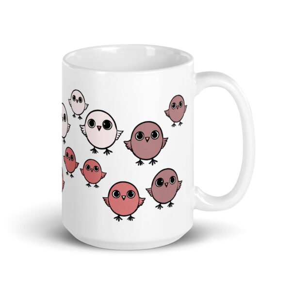 Funny Mug - Chirpy Sparrow. Perfect gift for birthdays. Adorable design.