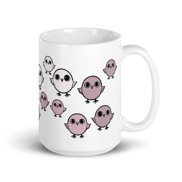 Funny Mug - Chirpy Sparrow. Perfect gift for birthdays. Adorable design.