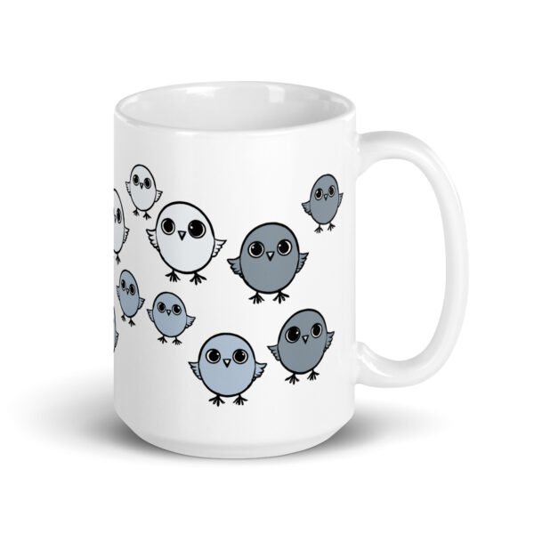 Funny Mug - Chirpy Sparrow. Perfect gift for birthdays. Adorable design.