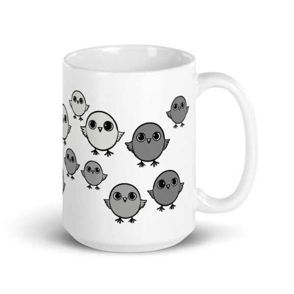 Funny Mug - Chirpy Sparrow. Perfect gift for birthdays. Adorable design.