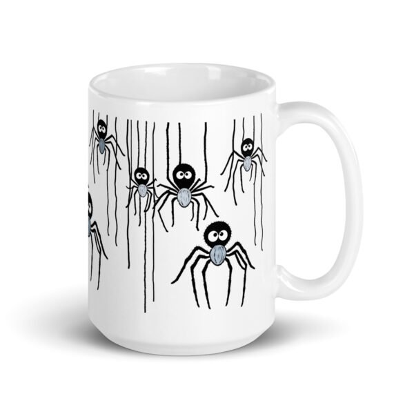 Funny And Lovely Mug - Friendly Spider (Blue) - Image 3