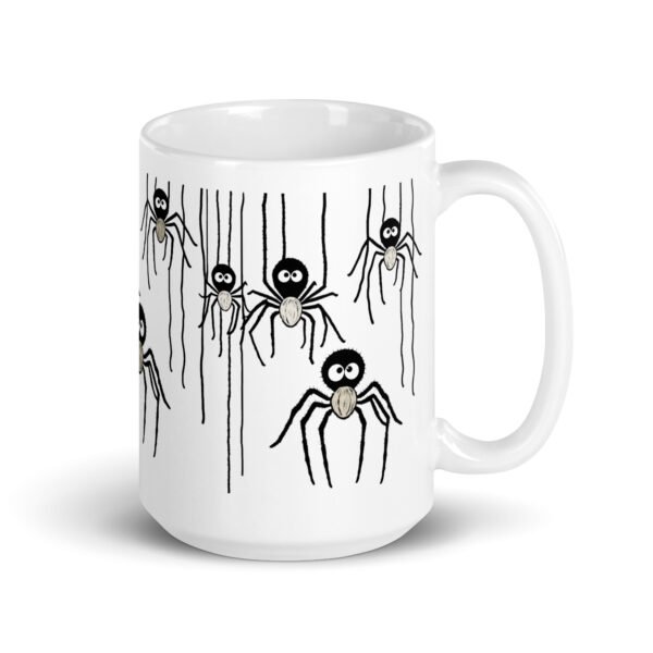 Funny And Lovely Mug - Friendly Spider (Beige) - Image 3