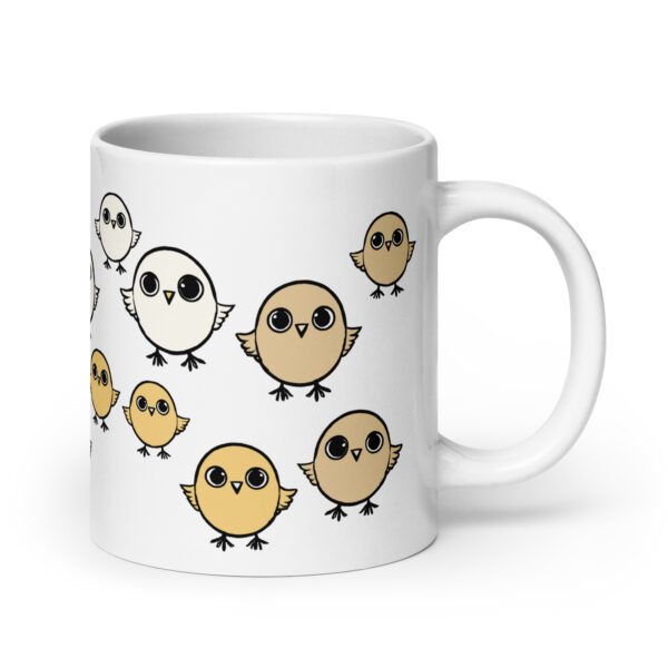 Funny Mug - Chirpy Sparrow. Perfect gift for birthdays. Adorable design.