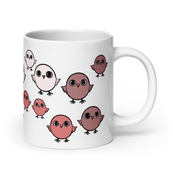 Funny Mug - Chirpy Sparrow. Perfect gift for birthdays. Adorable design.
