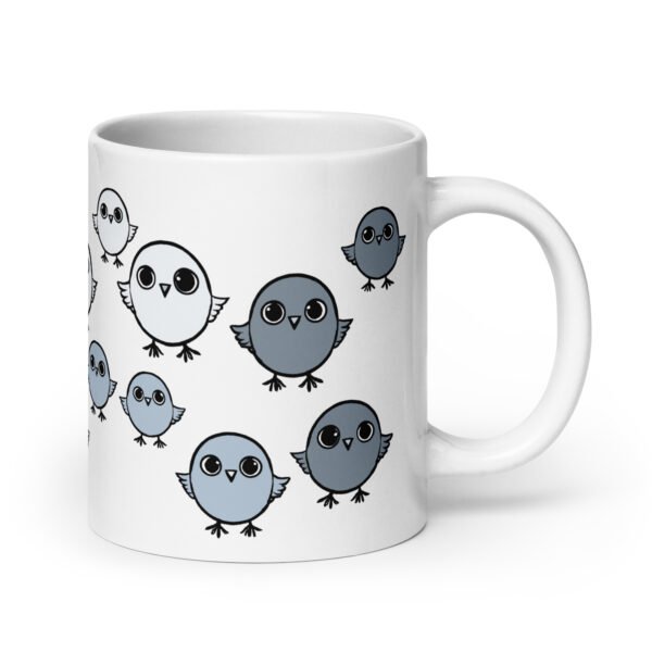 Funny Mug - Chirpy Sparrow. Perfect gift for birthdays. Adorable design.