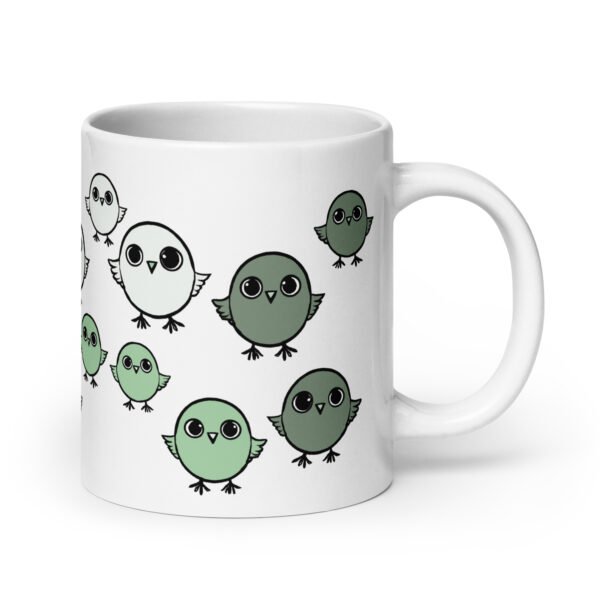 Funny Mug - Chirpy Sparrow. Perfect gift for birthdays. Adorable design.