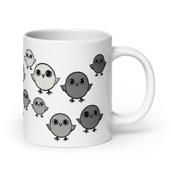 Funny Mug - Chirpy Sparrow. Perfect gift for birthdays. Adorable design.