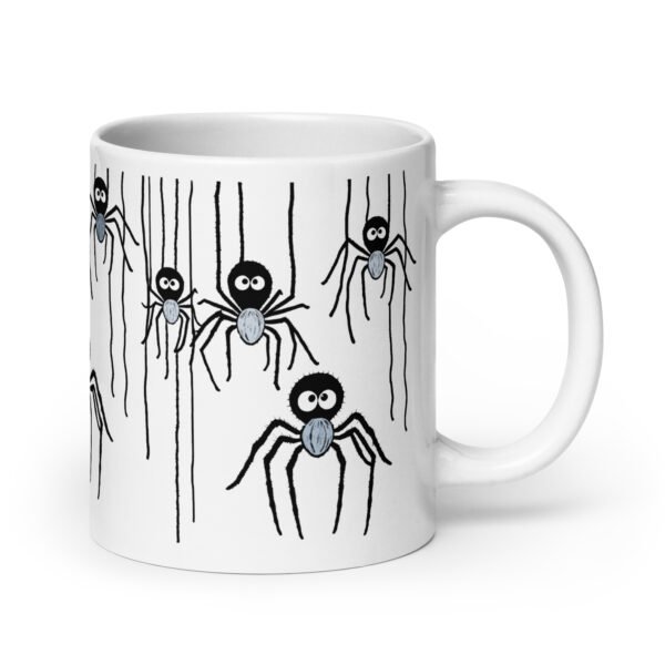 Funny And Lovely Mug - Friendly Spider (Blue)
