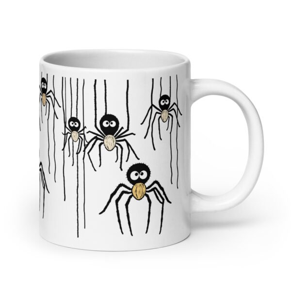 Funny And Lovely Mug - Friendly Spider (Yellow)