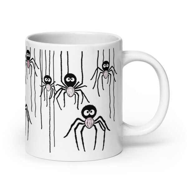 Funny And Lovely Mug - Friendly Spider (Pink)