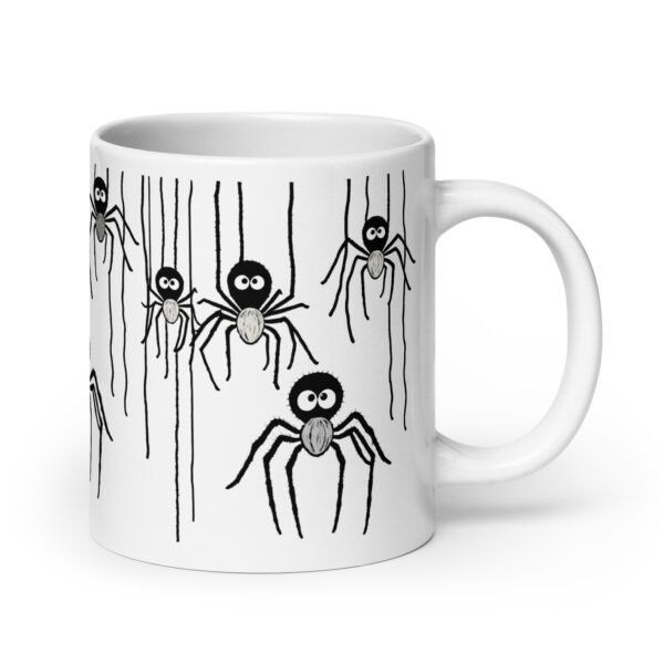 Funny And Lovely Mug - Friendly Spider (Black)