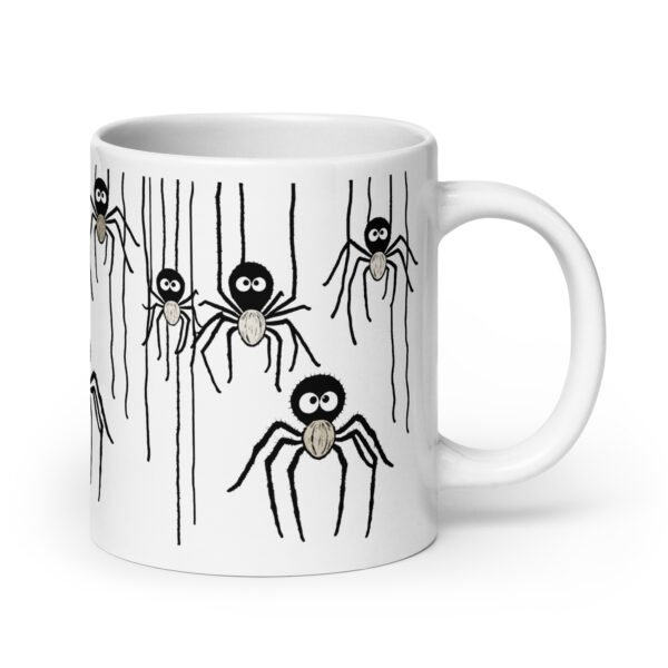 Funny And Lovely Mug - Friendly Spider (Beige)