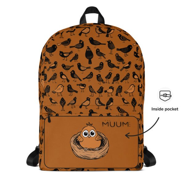 Cute Backpack - Funny Sparrow (Orange) - Image 4