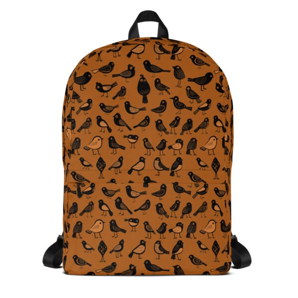 Cute Backpack - Funny Sparrow (Orange)