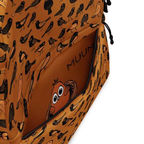 Cute Backpack - Funny Sparrow (Orange) - Image 3