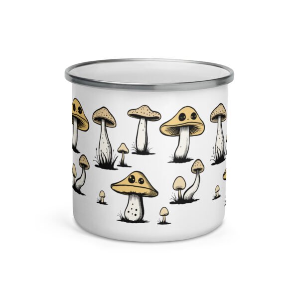 Mushroom Enamel Mug. Unique Camper Mug. Perfect Gift Idea