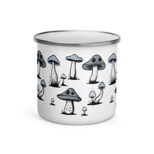 Mushroom Enamel Mug. Unique Camper Mug. Perfect Gift Idea
