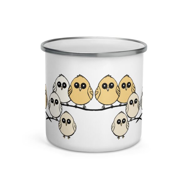 Fun Enamel Mug, Cute Design