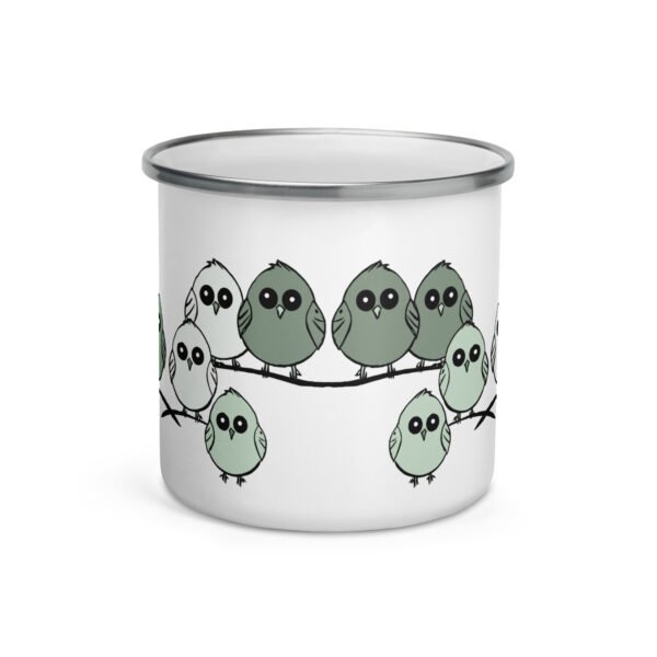 Fun Enamel Mug, Cute Design