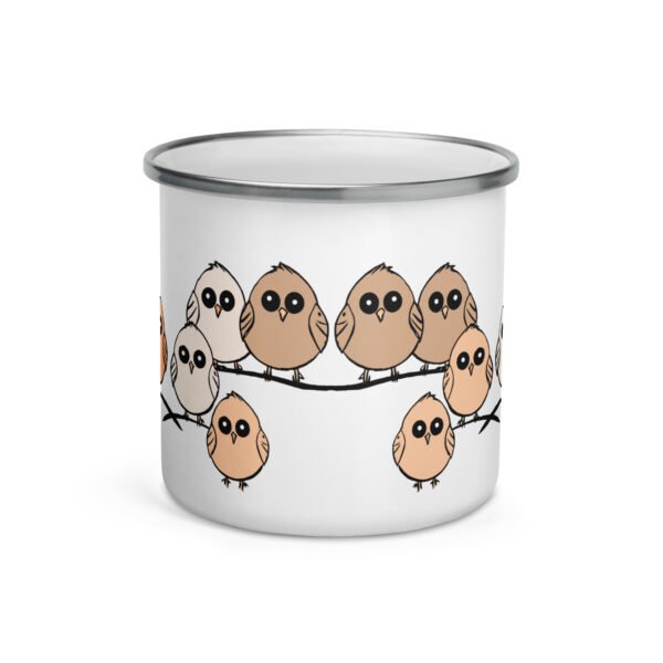 Fun Enamel Mug, Cute Design