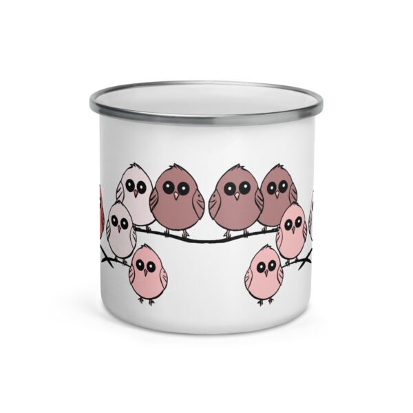 Fun Enamel Mug, Cute Design