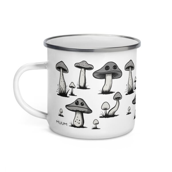 Mushroom Enamel Mug. Unique Camper Mug. Perfect Gift Idea