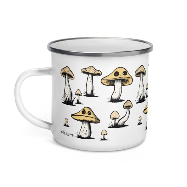Mushroom Enamel Mug. Unique Camper Mug. Perfect Gift Idea