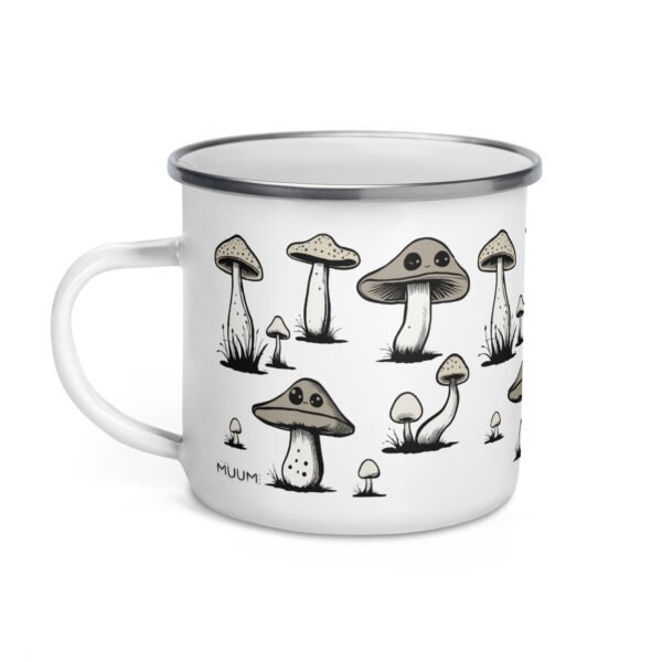 Mushroom Enamel Mug. Unique Camper Mug. Perfect Gift Idea