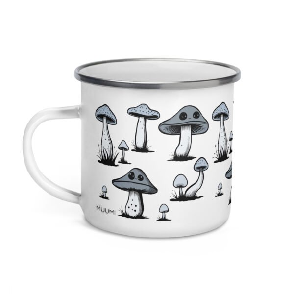 Mushroom Enamel Mug. Unique Camper Mug. Perfect Gift Idea
