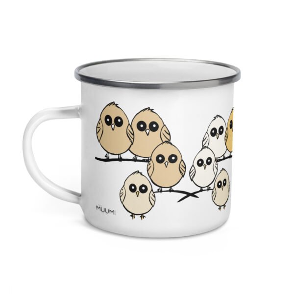Fun Enamel Mug, Cute Design