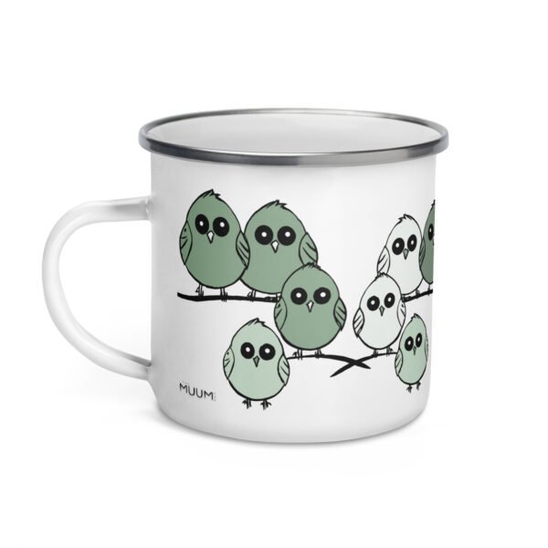 Fun Enamel Mug, Cute Design