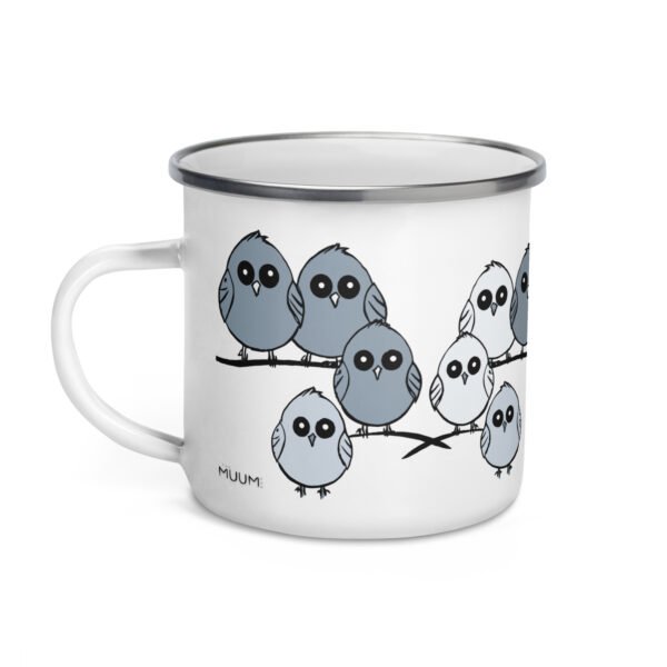 Fun Enamel Mug, Cute Design
