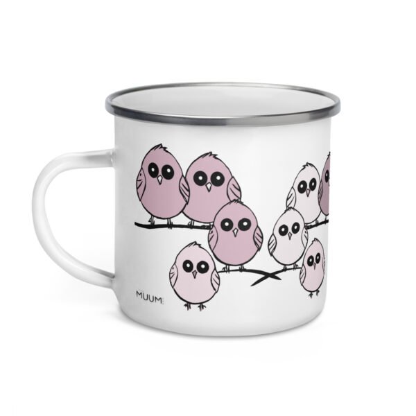 Fun Enamel Mug, Cute Design