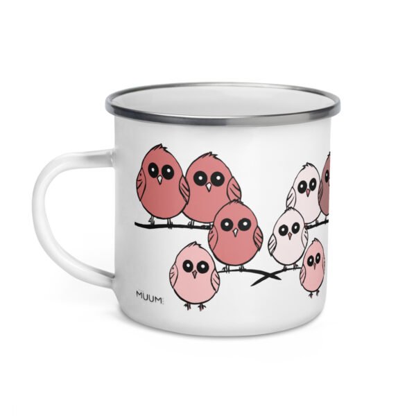 Fun Enamel Mug, Cute Design