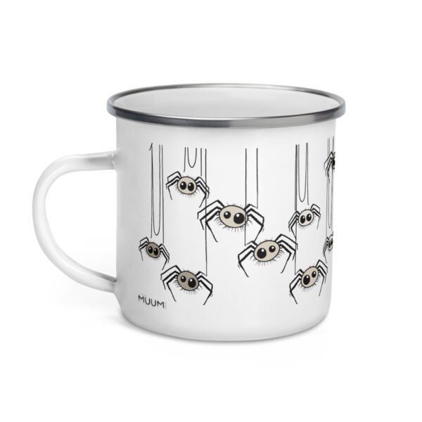 Cute Spider Enamel Mug - Gift Idea For Nature Lovers