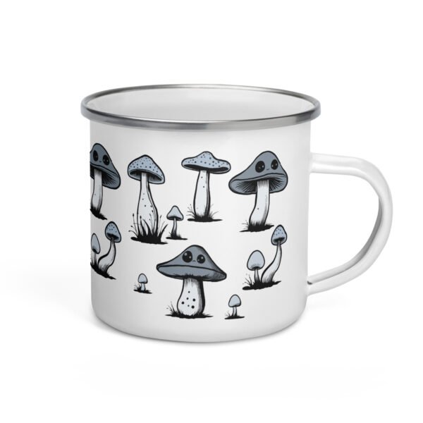 Mushroom Enamel Mug. Unique Camper Mug. Perfect Gift Idea