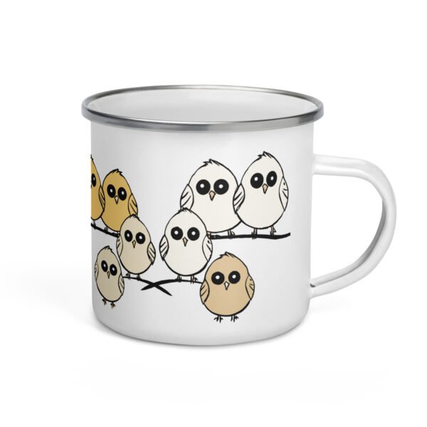Fun Enamel Mug, Cute Design
