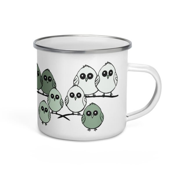 Fun Enamel Mug, Cute Design