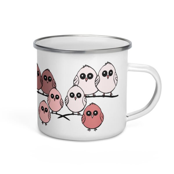 Fun Enamel Mug, Cute Design
