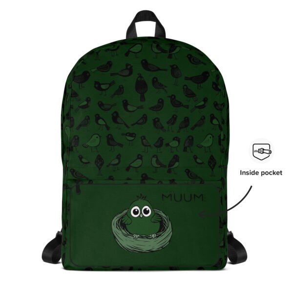 Cute Backpack - Funny Sparrow (Green) - Image 3