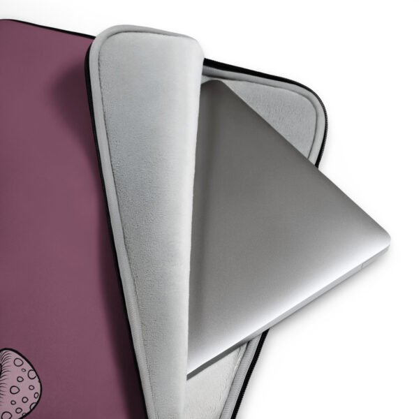 Cute Laptop Sleeve 13''/15'' – Mushroom Buddy (Pink) - Image 3