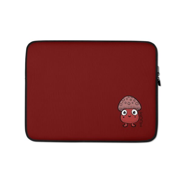 Cute Laptop Sleeve 13''/15'' – Mushroom Buddy (Red) - Image 2